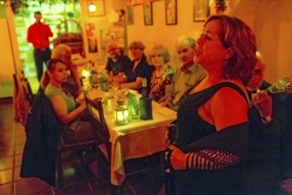 Fado music, Fado bar in the historic centre of Lisbon, Lisbon, Lisbon district, Portugal