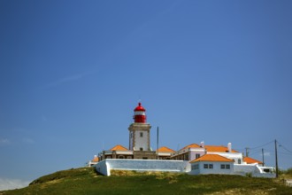 Cabo da Roca lighthouse, westernmost point of the continent of Europe, Lisbon coast, São João das
