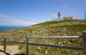 Cabo da Roca lighthouse, westernmost point of the continent of Europe, Lisbon coast, São João das