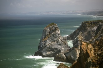 Atlantic coast, Cabo da Roca, westernmost point of the continent of Europe, Lisbon coast, São João