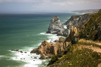 Atlantic coast, Cabo da Roca, westernmost point of the continent of Europe, Lisbon coast, São João