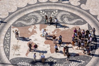 The large compass in the pavement in front of the Monumento a Los Descubrimientos, Lisbon, District