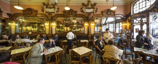 Café Majestic, Art Nouveau café, tavern, panorama, restaurant, Oporto, Porto district, Portugal