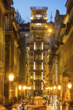 The most famous lift in Portugal Elevador do Município or Elevador da Biblioteca and Elevador de S.