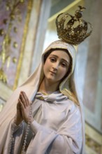 Statue of the Virgin Mary, Bom Jesus do Monte, pilgrimage church of Braga, Braga, Braga district,