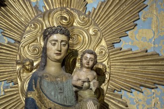 Mary with Jesus Altar, Da Sé Cathedral, Barredo Quarter, UNESCO World Heritage Site, Oporto, Porto