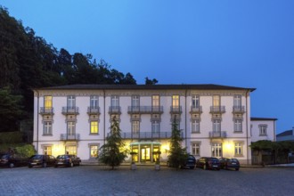 Bom Jesus do Monte, blue hour, night shot, pilgrimage church of Braga, Braga, Braga district,