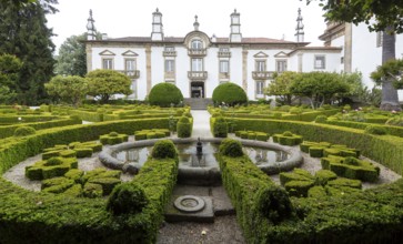 Spacious gardens of the palace, Casa de Mateus, palace with large gardens, Vila Real, Vila Real