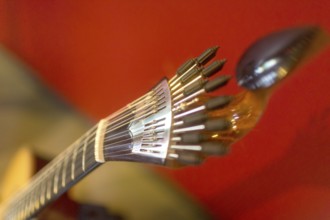Coimbra guitar, Coimbra, Coimbra district, Portugal, Europe, aerial view, birds-eyes view, travel,