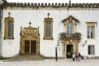 Manueline Portal of the Capela de Sao Miguel, University of Coimbra, Coimbra, District of Coimbra,