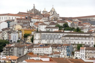 Coimbra old town, Coimbra, Coimbra district, Portugal, Europe, aerial view, birds-eyes view,