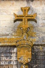 Maltese Cross at the Manueline Window, Fortress of Tomar, Castle of the Knights Templar, Templars,