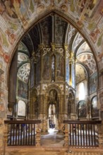 Charola, original Templar church, octagonal rotunda, fortress of Tomar, castle of the Knights