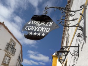 Former monastery becomes a hostel Hotel, picturesque small town Obidos, Ãbidos, Leiria district,