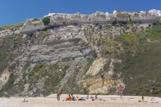 Nazaré, Leiria district, Portugal, Europe, Nazaré, aerial view, birds-eyes view, Travel, travel