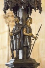 Changing of the guard at the tomb of the unknown soldier in the chapter house, Monastery of Santa