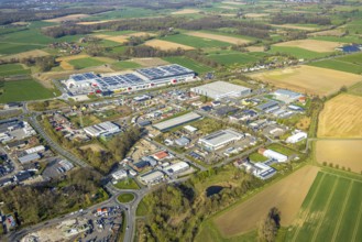 Aerial view, industrial estate Werner Straße, GC24-EXPRESS KG Cordes und Gräfe KG central warehouse