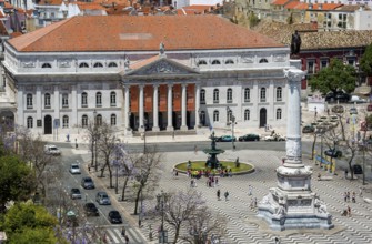 Teatro Nacional Dona Maria II, National Theatre on the Praça Rossio square, Lisbon, District of