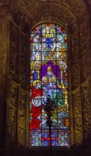 Church windows, Mosteiro dos Jerónimos, UNESCO World Heritage Site, Lisbon, Lisbon District,