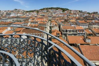View from the most famous lift in Portugal Elevador do Município or Elevador da Biblioteca and