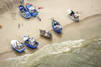 UnieÅ'cie, nest, West Pomerania, sandy beach, fishing boats, beach life, Baltic Sea coast,