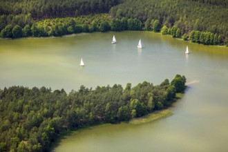 KoÅ'cierzyna, Pomerelia, Vistula Pomerania, Lakeland, forests, lakes, sailing boats, pomorskie,