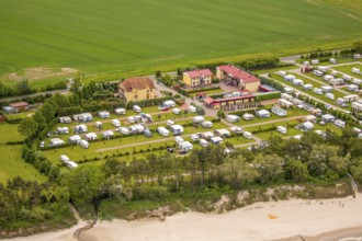 Sarbinowo, campsite, near the beach, Baltic Sea coast, Wojewóüdztwo zachodniopomorskie, Poland,
