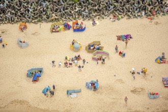 UnieÅ'cie, nest, West Pomerania, sandy beach, fishing boats, beach life, Baltic Sea coast,