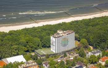 KoÅ'obrzeg, beach hotel, high-rise hotel, roof terrace, Baltic Sea coast, Województwo