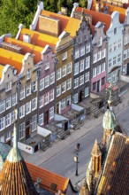 GdaÅsk, view from St. Mary's Church, gabled merchants' houses, GdaÅsk city, Old Town of GdaÅsk,
