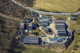 Aerial photo, Hof Siele - Sieler Hofladen, Stachelau, Olpe, Sauerland, North Rhine-Westphalia,