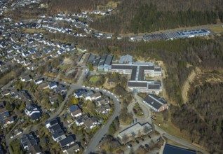 Aerial photo, Max von der Grün-Schule Sonderschule, Olpe-Stadt, Olpe, Sauerland, North