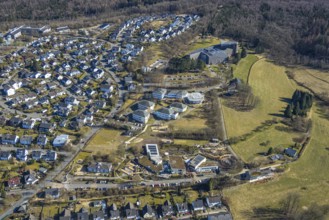 Aerial view, Convent of the Franciscan Sisters of Perpetual Adoration, Residential area on