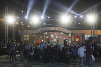 Different activities and events presented to visitors at the Damascus International Fair in Syria,