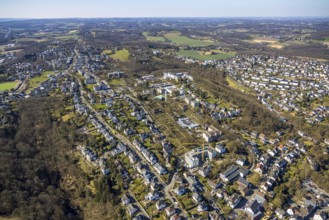 Aerial view, Evangelische Stiftung Volmarstein, workshop for disabled people, medical centre,