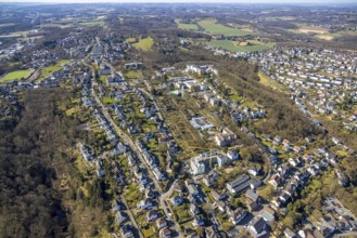 Aerial view, Evangelische Stiftung Volmarstein, workshop for disabled people, medical centre,