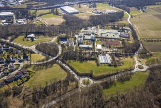 Aerial photo, Berufsbildungswerk Volmarstein, Grundschöttel, Wetter, Ruhr area, North
