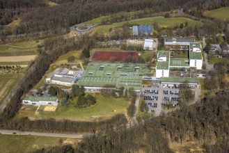 Aerial photo, Berufsbildungswerk Volmarstein, Grundschöttel, Wetter, Ruhr area, North