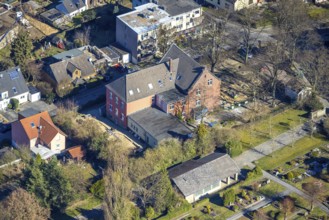 Aerial view, Alte Schule und Kita Wemerstraße, Rüdinghausen, Witten, Ruhr area, North