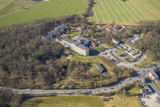Aerial view, Senioren-Zentrum St. Raphäl Seniorenheim, Wimbern, Wickede, Soester Börde, North