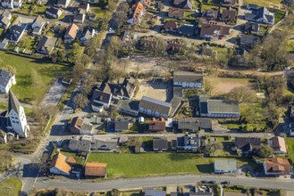 Aerial photo, Engelhardschule primary school, Wickede, Soester Börde, North Rhine-Westphalia,