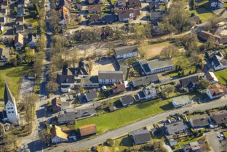 Aerial photo, Engelhardschule primary school, Wickede, Soester Börde, North Rhine-Westphalia,
