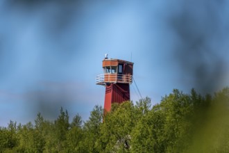 Red Border Tower, bowøynes, Finnmark, Norway, Scandinavia, Europe, adventure travel, bowøynes,