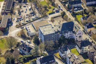 Aerial view, Städtische Sekundarschule am See Wetter (Ruhr), Wetter, Ruhr area, North