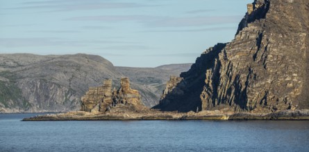 Finnkjerka rock formation, Kjøllefjord, Finnmark, Norway, Scandinavia, Europe, adventure trip,