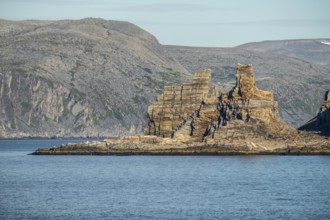 Finnkjerka rock formation, Kjøllefjord, Finnmark, Norway, Scandinavia, Europe, adventure trip,