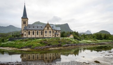 Vågan kirke, Vågan church, Kabelvåg, Nordland, Norway, Scandinavia, Europe, adventure travel, place