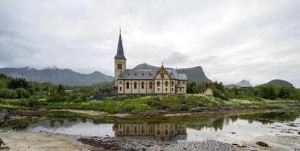 Vågan kirke, Vågan church, Kabelvåg, Nordland, Norway, Scandinavia, Europe, adventure travel, place