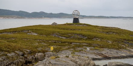 Arctic Circle Globe, Vikingen Island, Tonnes, Nordland, Norway, Scandinavia, Europe, adventure