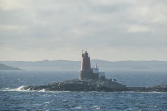 Lighthouse Grinna, Vikna, North Trondelag, Uthaug, Trøndelag, Norway, Scandinavia, Europe, Abelvær,